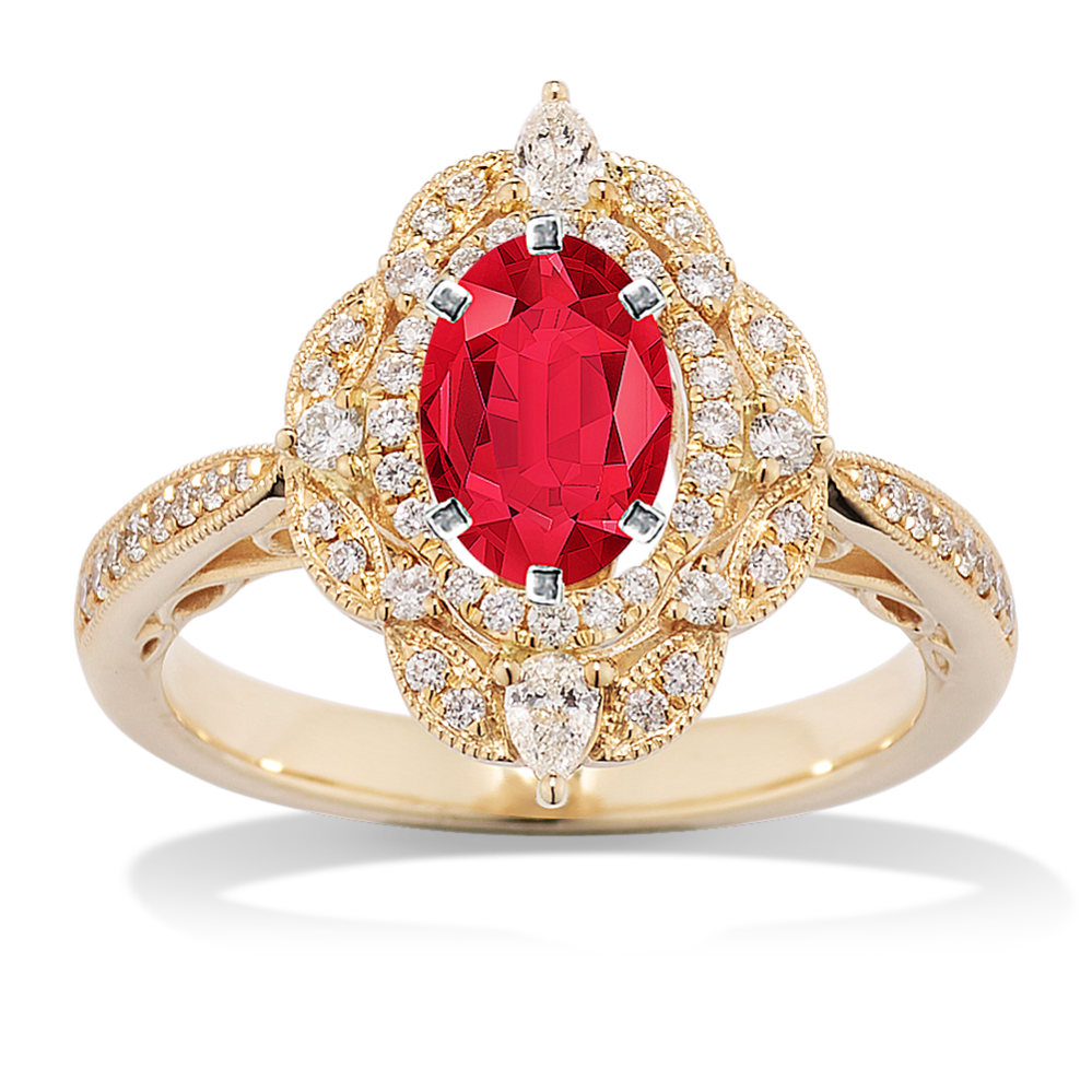 Diamond Vintage Halo Engagement Ring Shane Co