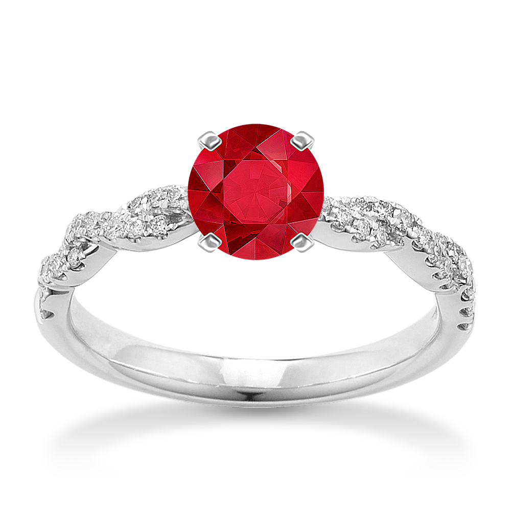 Raw ruby engagement ring store