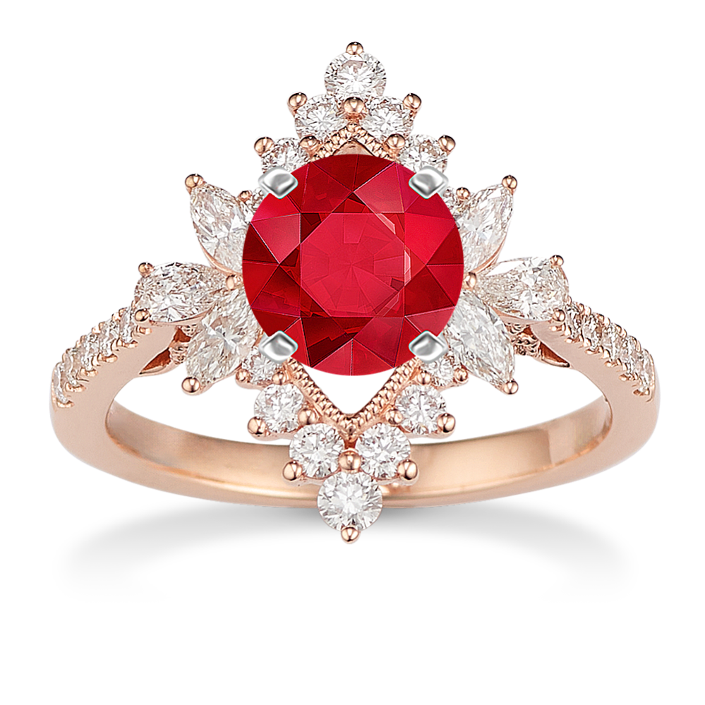 Cypress Halo Engagement Ring