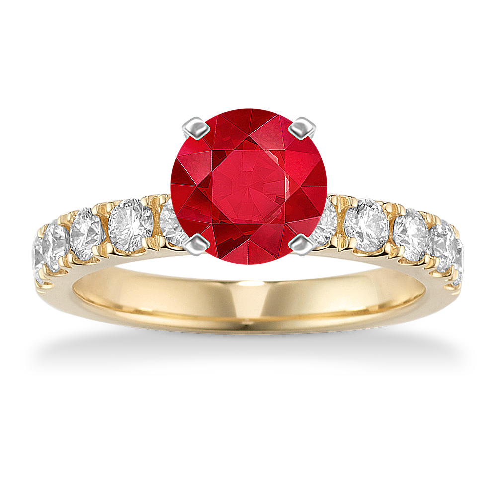 Classic yellow gold engagement rings store