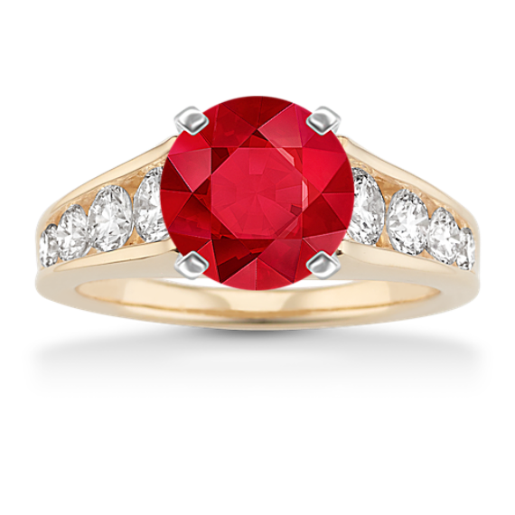 Avenue Engagement Ring (1 tcw Diamond Accents)