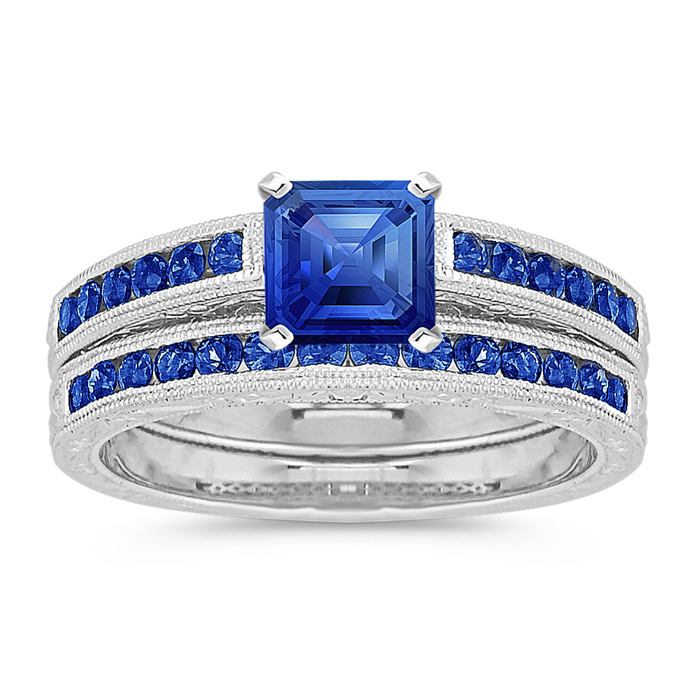 Ventura Sapphire Wedding Set