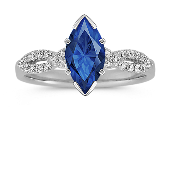 Infinity Round Diamond Engagement Ring