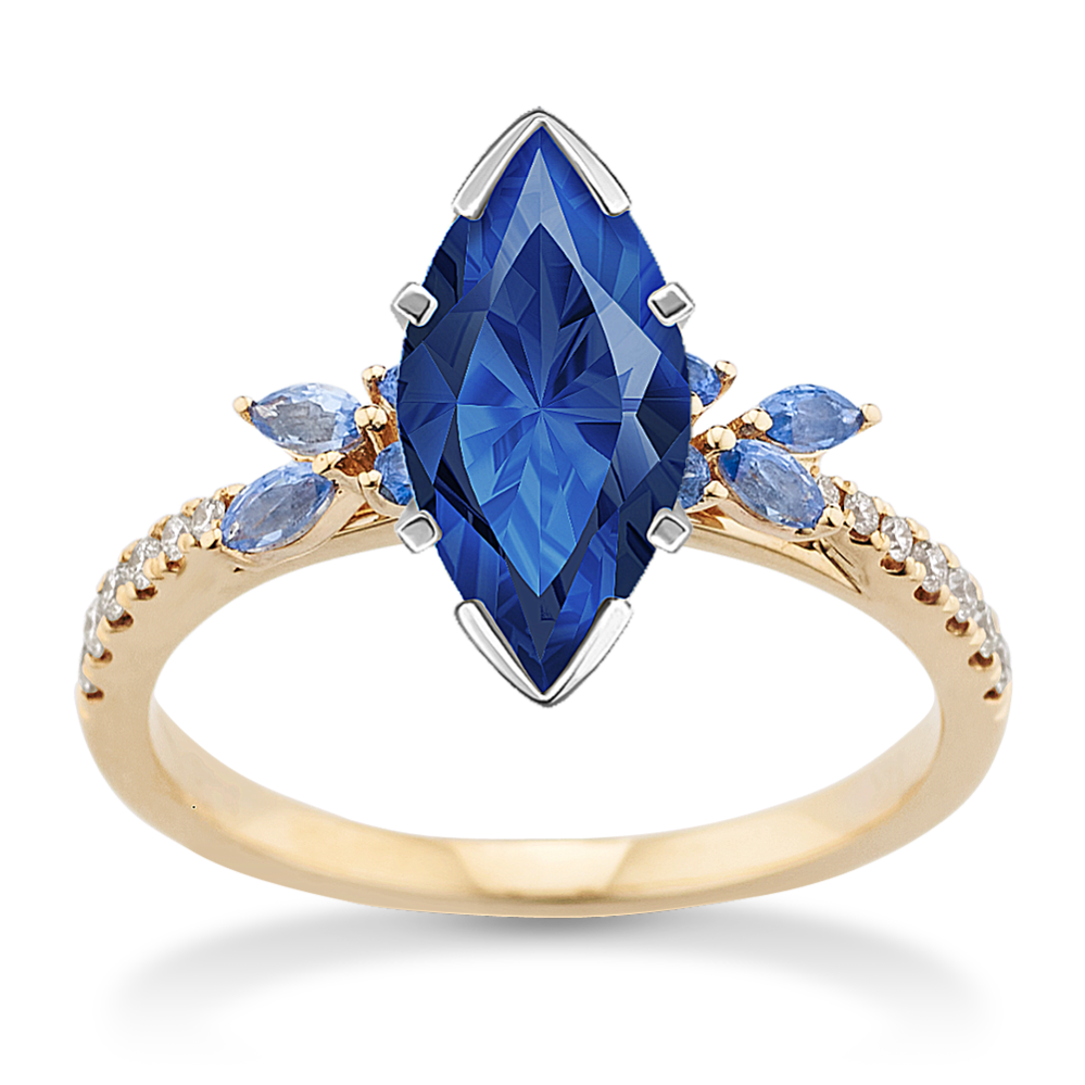 Lovestruck Diamond Engagement Ring in 14K Yellow Gold