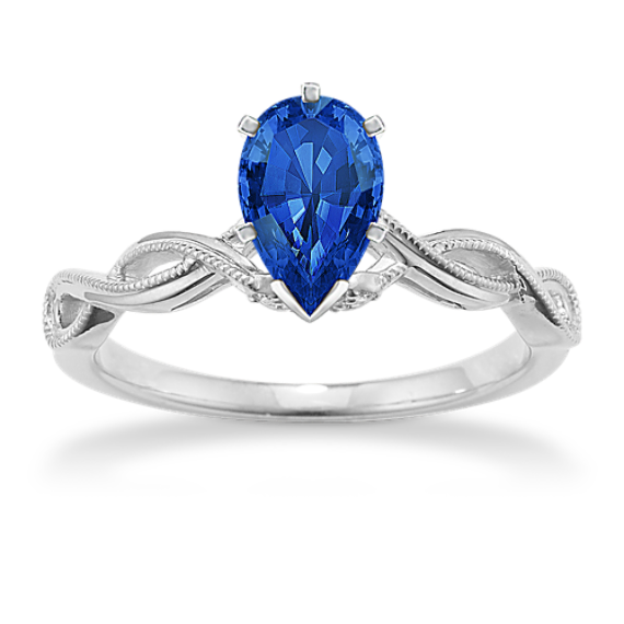 Milgrain Twist Engagement Ring