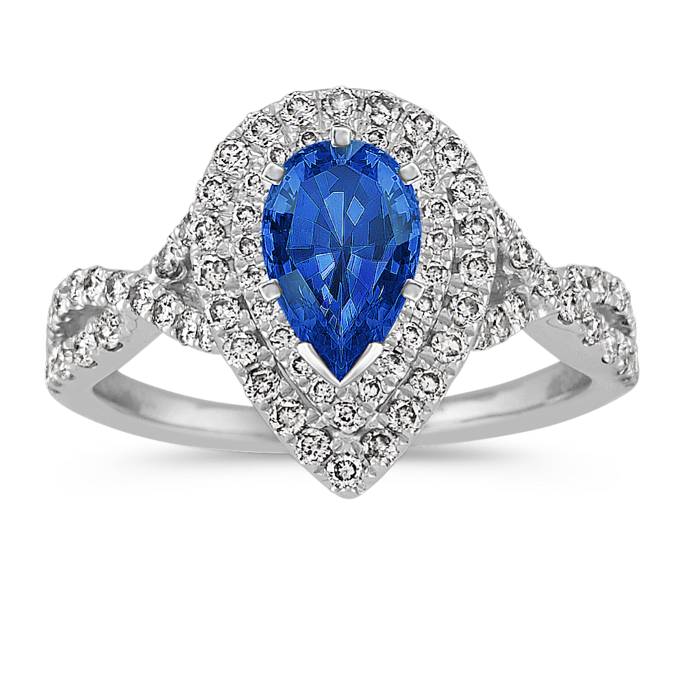 Juno Double Halo Engagement Ring