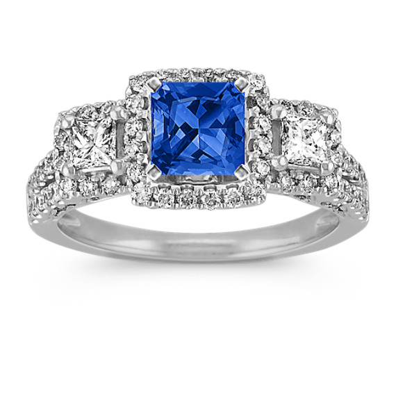 Bari Three-Halo Diamond Engagement Ring