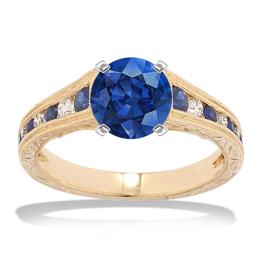 Loire Sapphire Diamond Engagement Ring Setting Price