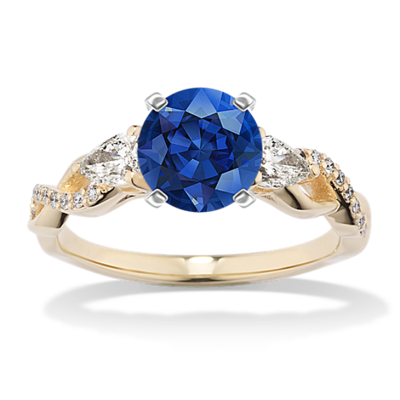 Three-Stone Infinity Engagement Ring