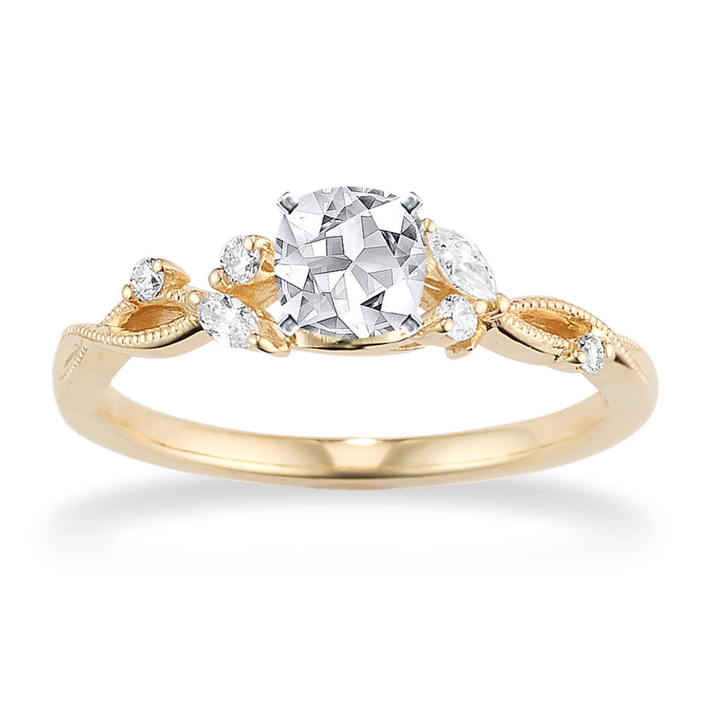 Calla Lily Infinity Engagement Ring