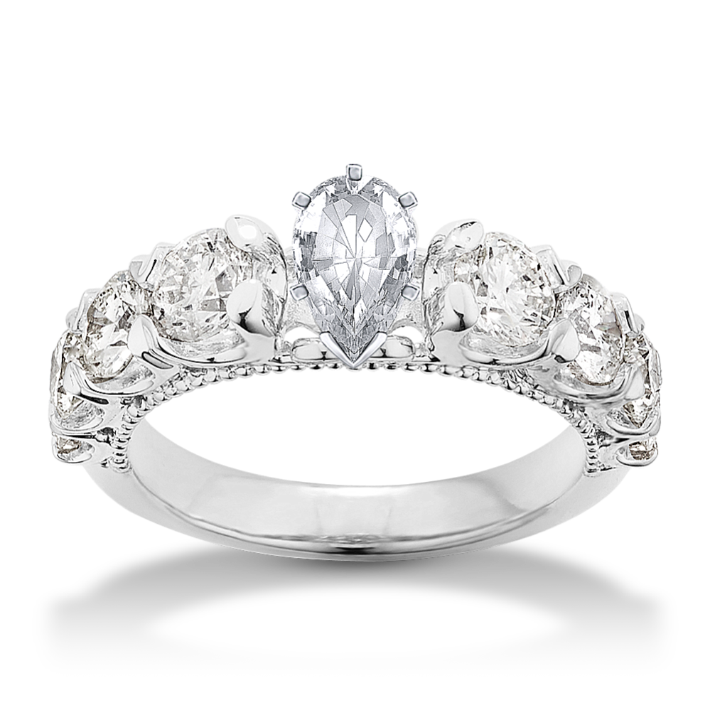 Eudora Engagement Ring in Platinum