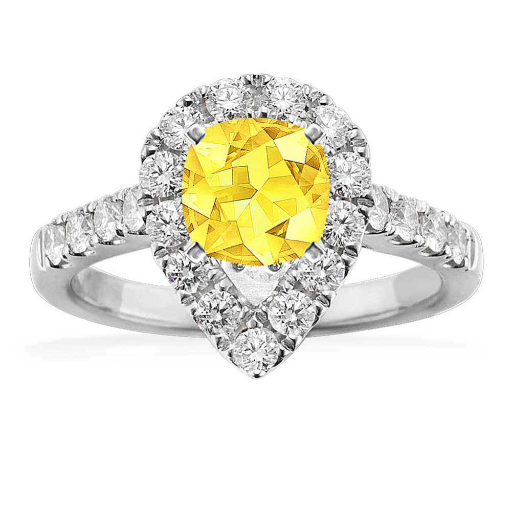 Showstopper Engagement Ring for 1 ct Pear