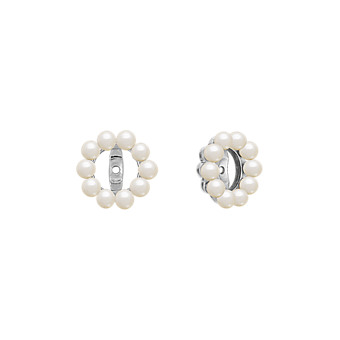 Exclusive Earring Jackets Diamond Shane Co 2 5mm Cultured Freshwater Pearl Earring Jackets