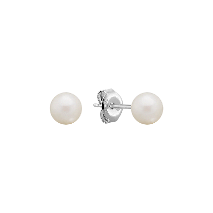 5mm Cultured Akoya Pearl Solitaire Earrings