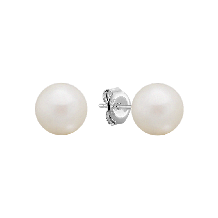 7.5mm Cultured Akoya Pearl Solitaire Earrings