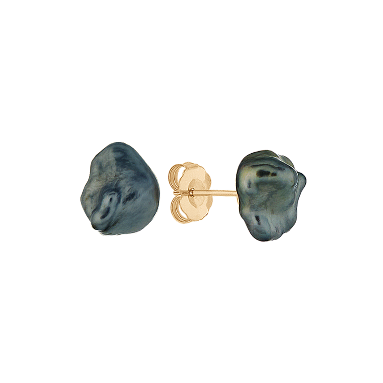 8mm Keshi Tahitian Pearl Earrings