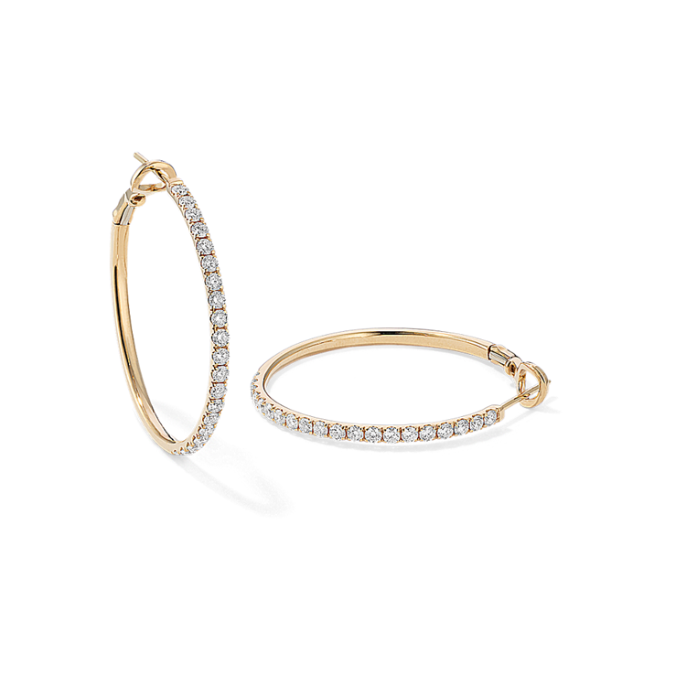 Hoop Earrings Shop Diamond Hoop Earrings Shane Co.