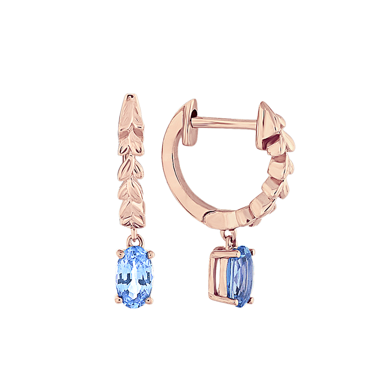 Garland Ice Blue Natural Sapphire Earrings