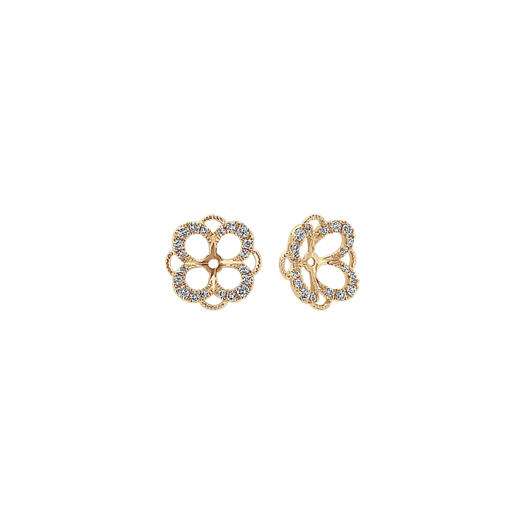 Primrose Natural Diamond Earring Jackets in 14k Yellow Gold