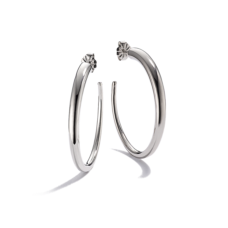Classic Hoop Earrings in Sterling Silver