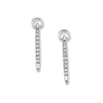 Diamond Hoop Earrings with Filigree Engraved Sides | Shane Co.
