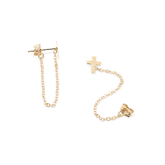 [LLOYD] 14K GOLD☆Cross Earrings Cross Earrings 14K Yellow Gold | Kay