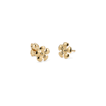 14K White Gold Daisy Earrings | Shane Co.