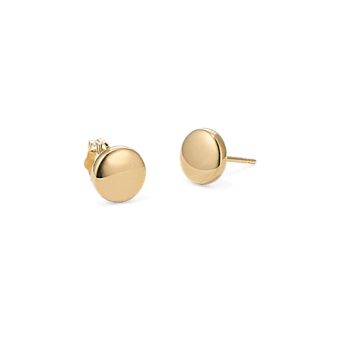 Smiley Face 14K Yellow Gold Single Stud | Shane Co.