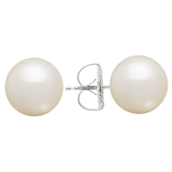 10mm Cultured South Sea Pearl Solitaire Earrings