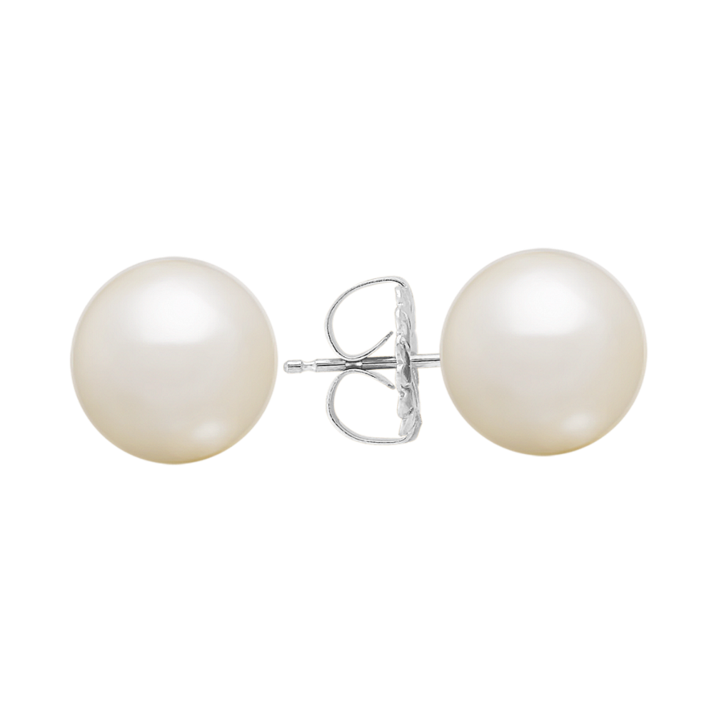10mm Cultured South Sea Pearl Solitaire Earrings