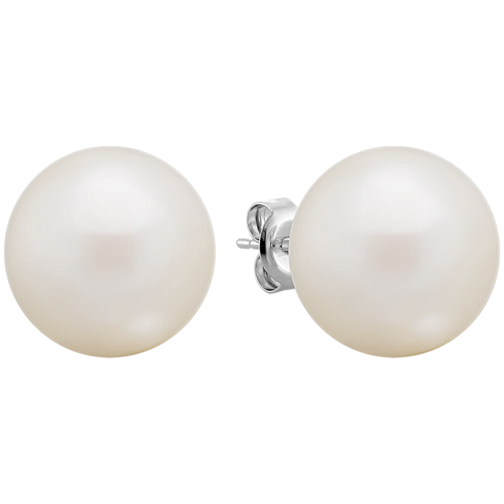 12mm South Sea Cultured Pearl Solitaire Earrings