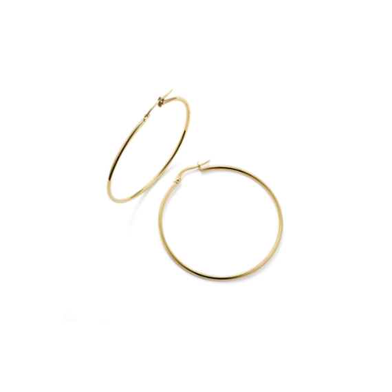 Daily Oversized 14K Yellow Gold Hoops