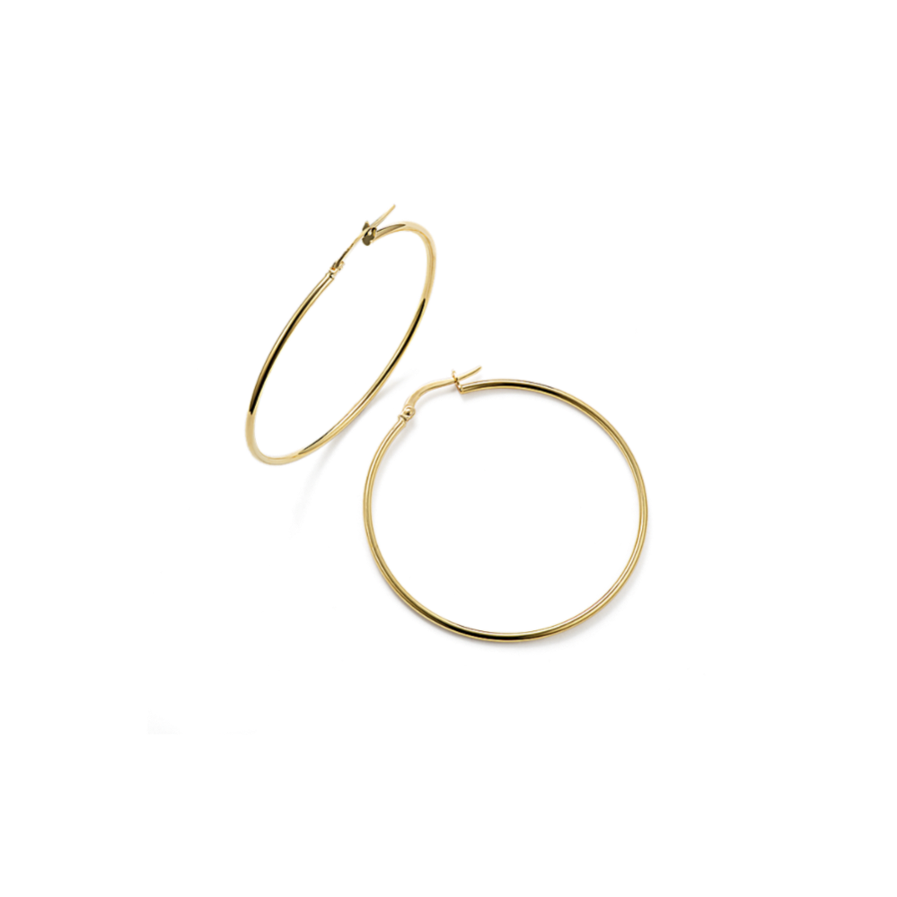 Daily Oversized 14K Yellow Gold Hoops