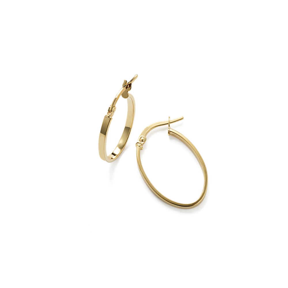 Liri 14K Yellow Gold Oval Hoops