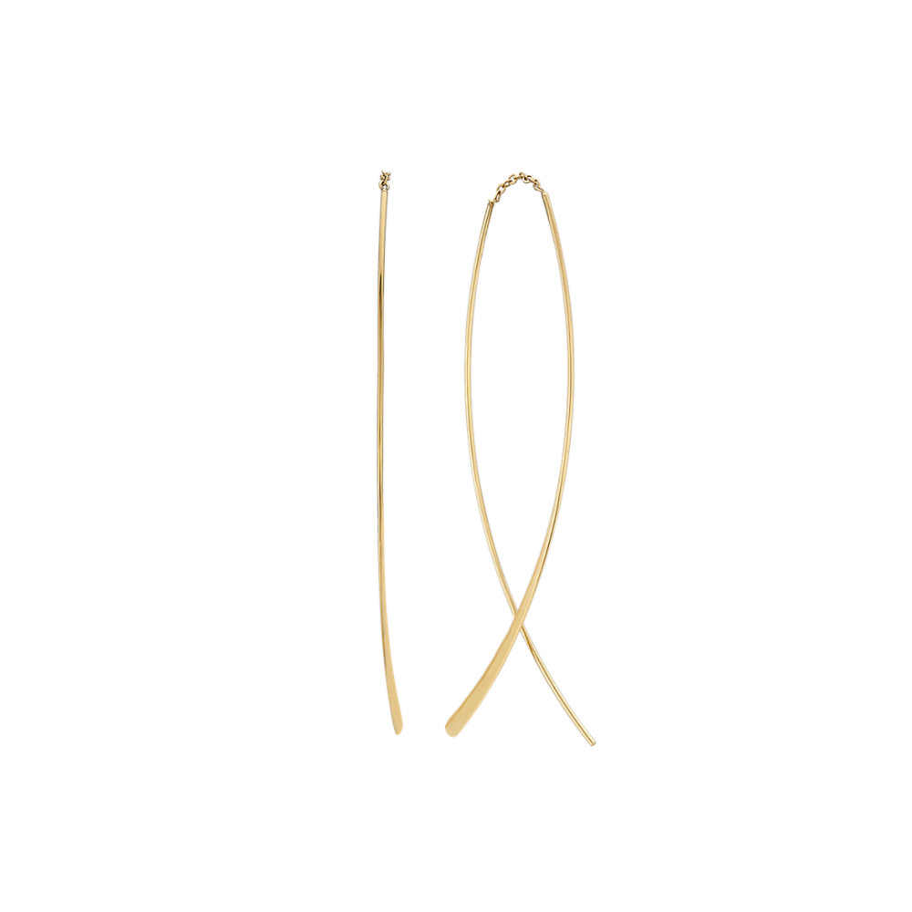 14k Yellow Gold Threader Earrings