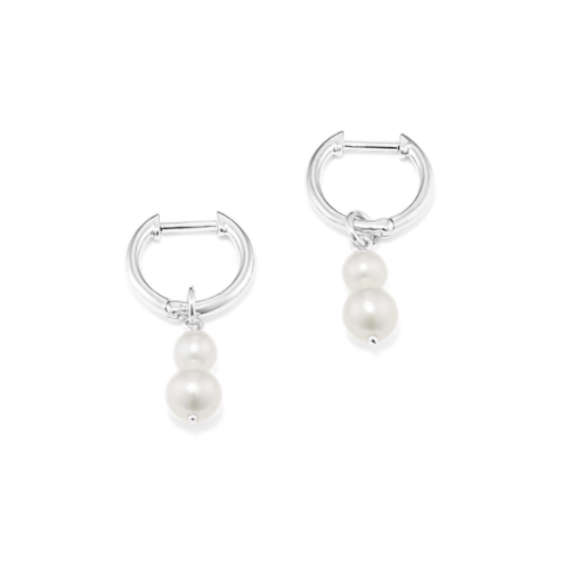 Maisie Cultured Freshwater Pearl Drop Hoops