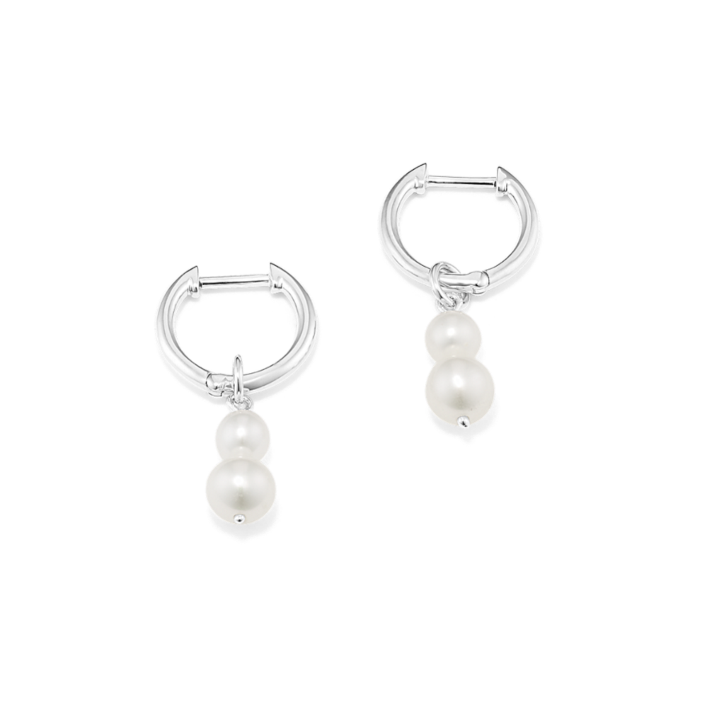 ◆STONEHENgE◆ 14K Freshwater Pearl Earrings SA24D28K Pearl Earrings | 14K Gold & Silver | Shani Jacobi Jewelry