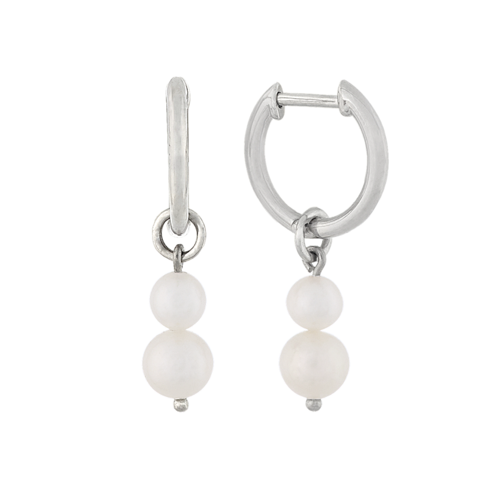 4mm Freshwater Pearl Dangle Earrings
