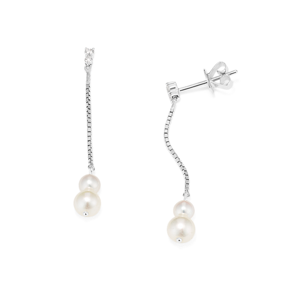 Guinevere Cultured Freshwater Pearl Drop Earrings