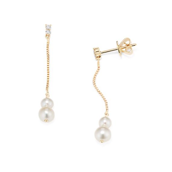 Guinevere Cultured Freshwater Pearl Drop Earrings