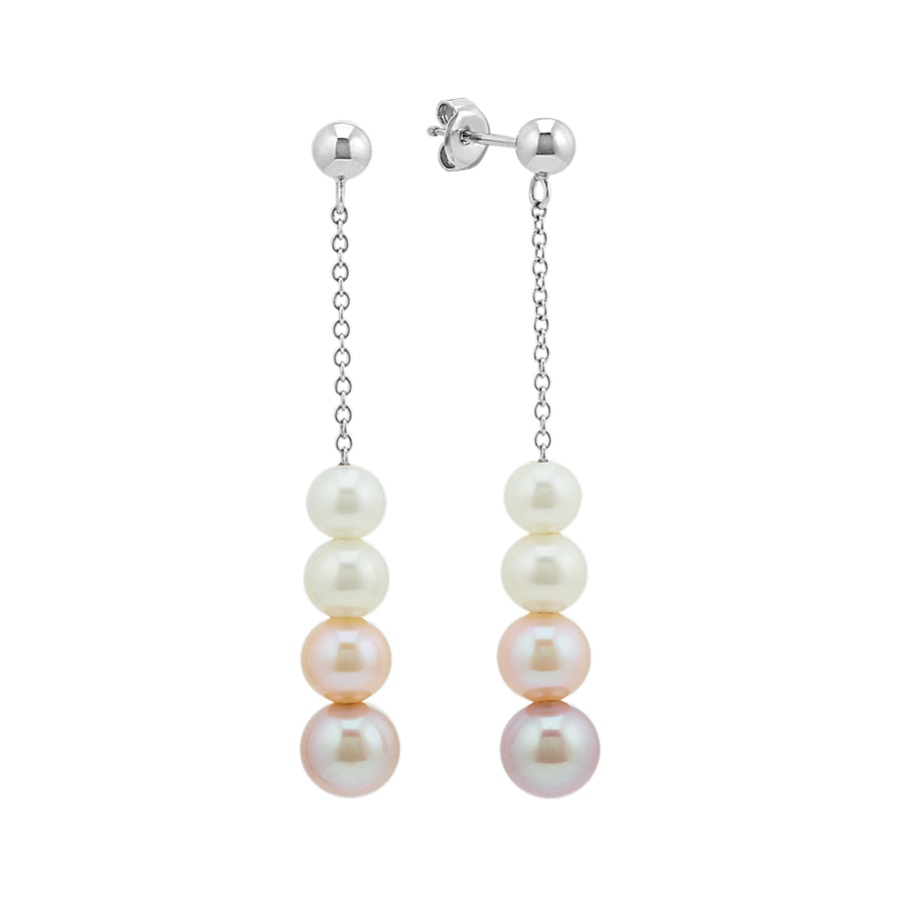 5-7.5mm Graduated Freshwater Cultured Pearl Earrings