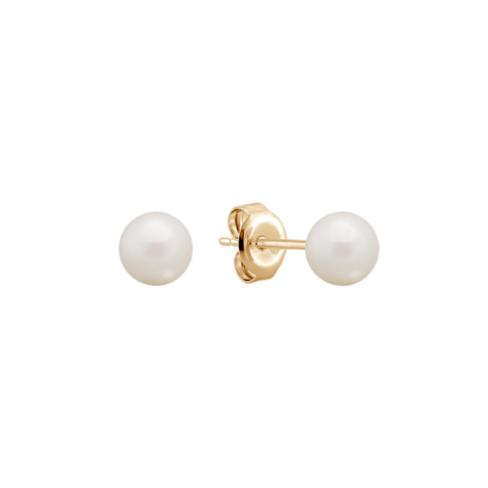 5mm Akoya Cultured Pearl Solitaire Earrings