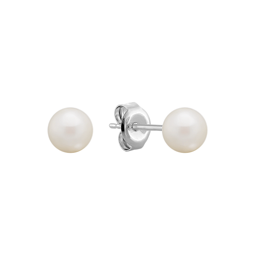 5mm Cultured Akoya Pearl Solitaire Earrings