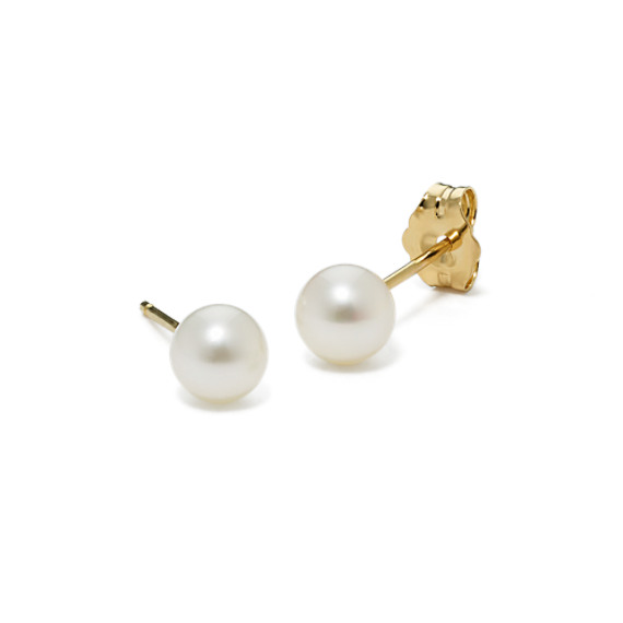 5mm Cultured Freshwater Pearl Solitaire Earrings