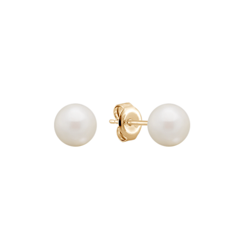 6mm Cultured Freshwater Pearl Studs