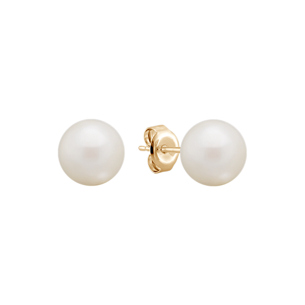 7.5mm Akoya Cultured Pearl Solitaire Earrings
