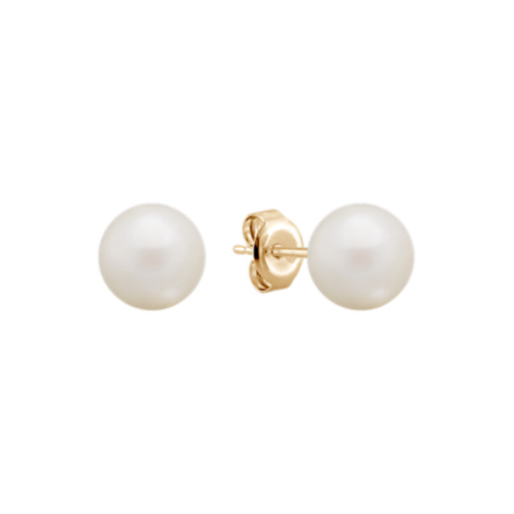 7mm Cultured Freshwater Pearl Studs | Shane Co.