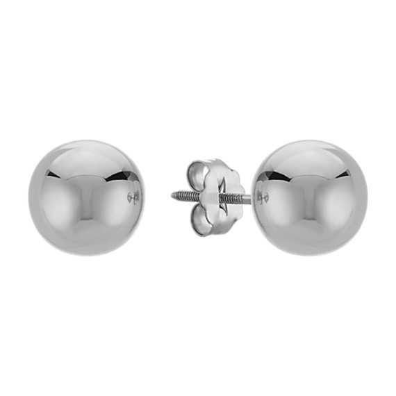 8mm 14k Rose Gold Ball Stud Earrings Shane Co.
