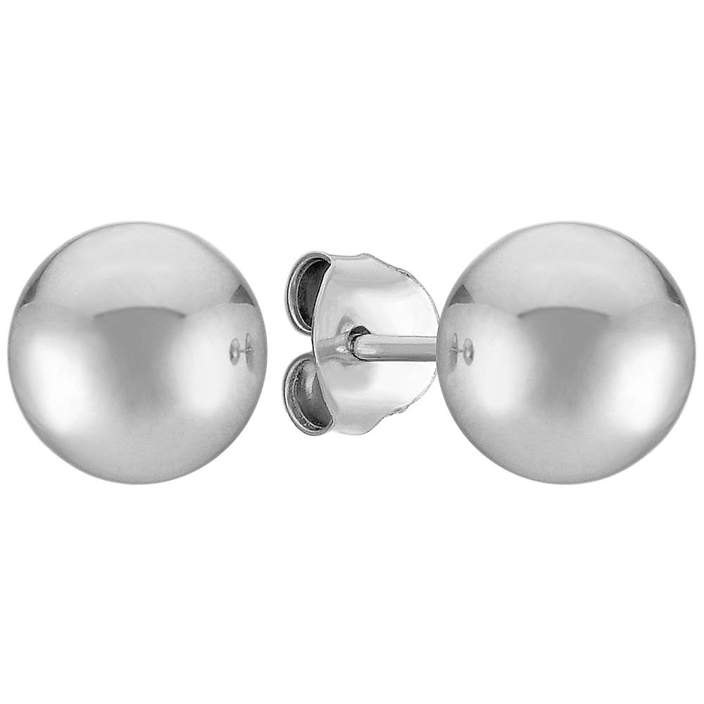 Sterling Ball Stud Earrings - The Vintage Pearl