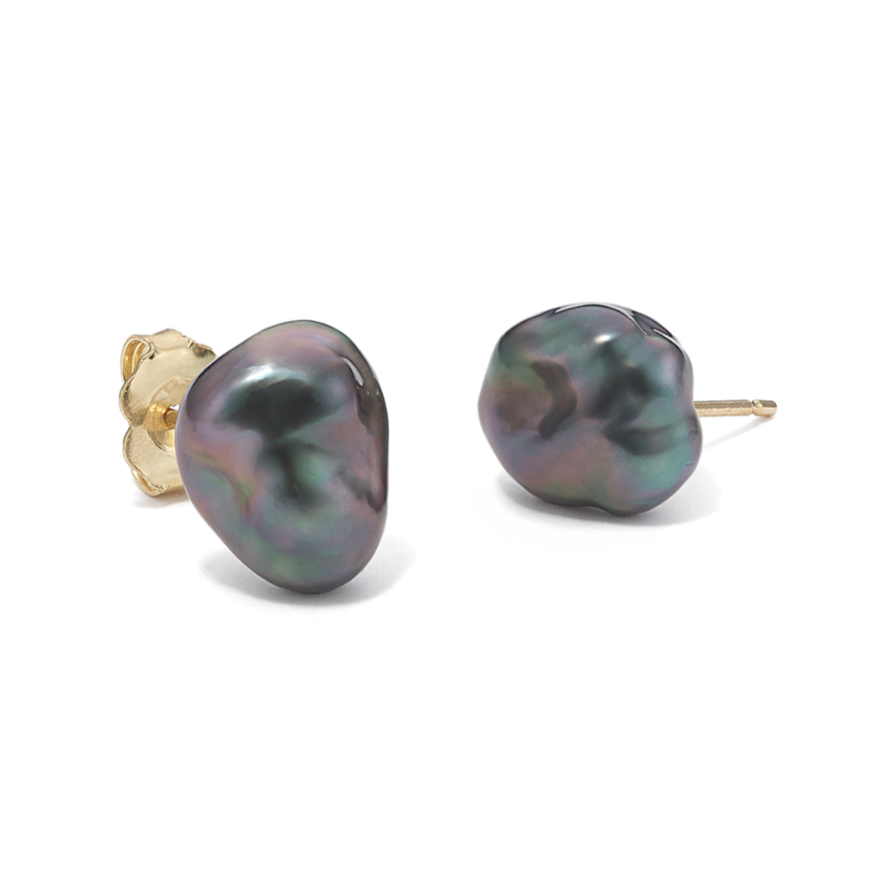 8mm Keshi Tahitian Cultured Pearl Studs